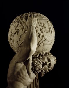 Atlas, kopia greckiego oryginału hellenistycznego (marmur) (detal)