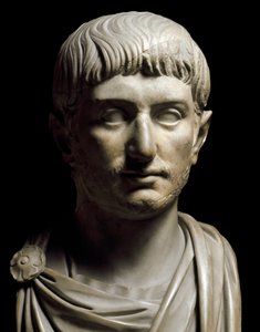 Popiersie cesarza Gallienusa, III w. (rzeźba z marmuru) autorstwa Roman
