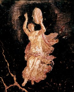 Tancerka z tamburynem (fresk autorstwa Roman