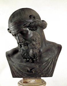 Dionizos (lub Platon lub kapłan dionizyjski) (popiersie z brązu) autorstwa Roman