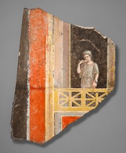 Fragment kobiety na balkonie autorstwa Roman