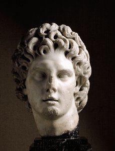 Głowa Aleksandra Wielkiego, II wpne (rzeźba) autorstwa Roman