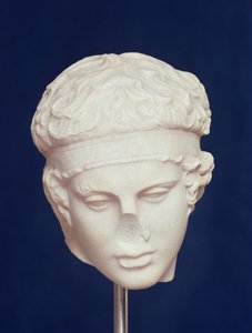 Głowa Diadumenos (marmur) (patrz również 293766) autorstwa Roman