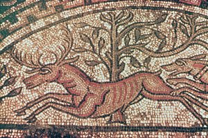Hinton St. Mary pavement (detal) ok. 350 r. n.e. (mozaika) autorstwa Roman