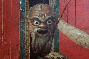 Obrzędy inicjacji kultu Dionizosa, fresk z Villa Dei Misteri autorstwa Roman