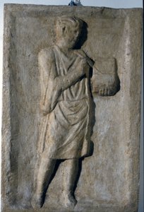 Niskorzymska płaskorzeźba z III wieku n.e. Pisarz. autorstwa Roman