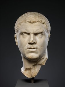Marmurowy portret cesarza Karakalli, 212-217 ne (marmur) autorstwa Roman