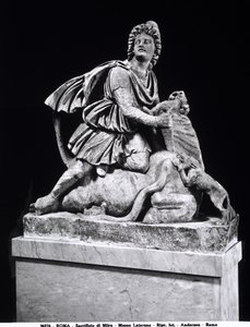 Mitra zabija byka (marmur) autorstwa Roman