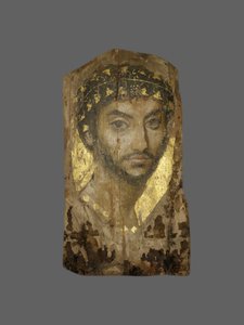 Portret mumii mężczyzny, Egipt, region Fajum autorstwa Roman