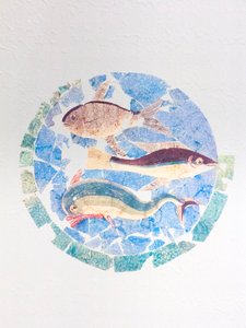 Polichromia znaleziona w domus chirurga w Rimini autorstwa Roman