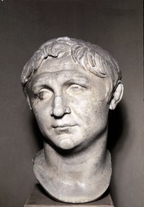 Portret Pompejusza Wielkiego (rzeźba z marmuru) autorstwa Roman