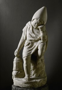 Sztuka rzymska: Rzeźba „Śpiący niewolnik”. I wiek p.n.e. Rzym, Museo Nazionale Romano - Sztuka rzymska. Młody śpiący niewolnik. Marmur autorstwa Roman