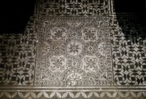 Sztuka rzymska: fragment mozaiki ziemi z Villa Adriana (Villa d