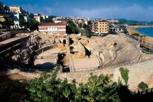 Amfiteatr rzymski, Estragon, Katalonia, Hiszpania autorstwa Roman