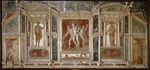 Sztuka rzymska: grupa dionizyjska. I wiek. Z Pompejów. Neapol, Narodowe Muzeum Archeologiczne autorstwa Roman