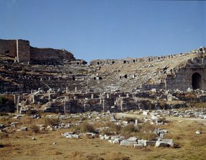 Sztuka rzymska, okres hellenistyczny: teatr Miletu. II wiek. Indyk autorstwa Roman