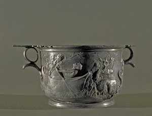 Srebrne skyphos, II w. p.n.e. autorstwa Roman