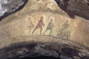 Pokłon Trzech Króli (fresk) autorstwa Roman