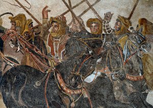 Bitwa pod Issos wygrana przez Aleksandra III Wielkiego przeciwko Darios autorstwa Roman