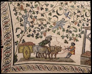 Winogron (mozaika) autorstwa Roman