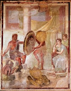 Thetis w kuźni Wulkana (fresk) autorstwa Roman