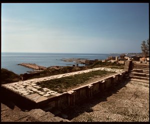 Widok teatru rzymskiego, 218 AD autorstwa Roman