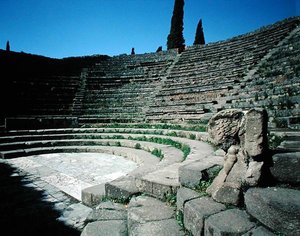 Widok na Teatro Piccolo autorstwa Roman
