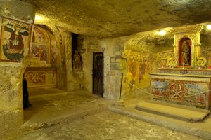 Widok katakumb św. Agaty w Rabacie, Malt (zdjęcie) autorstwa Roman
