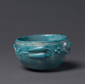 Miska z Dekoracją Pąka Lotosu, Egipt, 1-200 autorstwa Roman Imperial Period