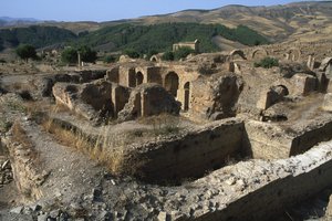 Ogólny widok łaźni, wysoki okres cesarski (27 pne-395 ne) autorstwa Roman Imperial Period