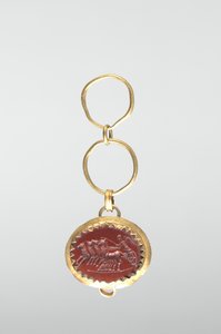 Intaglio ze zwycięstwem w rydwanie autorstwa Roman Imperial Period