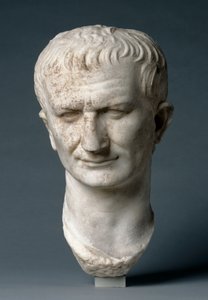 Portret głowy męża stanu, prawdopodobnie Wespazjana autorstwa Roman Imperial Period