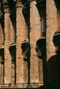 Świątynia Bachusa, detal, okres Wielkiego Cesarstwa (27 pne-395 ne) autorstwa Roman Imperial Period