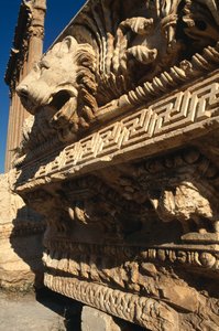 Świątynia Jowisza, intarsja, Okres Wysokiego Cesarstwa (27 p.n.e.-395 n.e.) autorstwa Roman Imperial Period