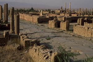 Widok na ulicę, Okres Wysokiego Cesarstwa (27 p.n.e.-395 n.e.) autorstwa Roman Imperial Period