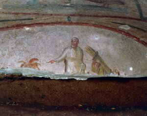 Dekoracyjne freski Katakumby Pryscylli, Rzym (Lista Światowego Dziedzictwa UNESCO) autorstwa Roman Roman