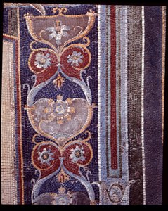 Fragment mozaik ściennych nimfeum z Casa di Nettuno e Amphitrite, V wpne - I wne autorstwa Roman Roman