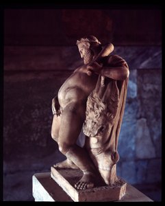 Pijany Herkules. Rzeźba Domu Jelenia, V wiek p.n.e. - I wiek n.e. autorstwa Roman Roman