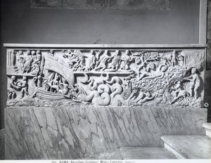 Sarkofag wczesnego chrześcijaństwa (marmur) autorstwa Roman Roman