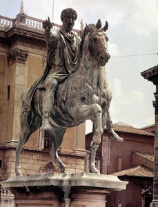 Konny pomnik Marka Aureliusza - Plac Campidoglio, Rzym