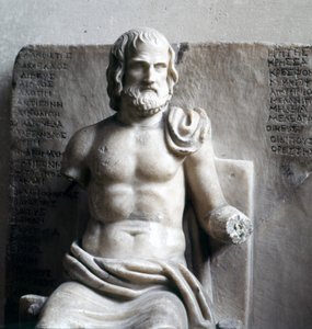 Eurypides, grecki poeta tragiczny. (Rzymski marmur cesarski) Luwr, Paryż. autorstwa Roman Roman