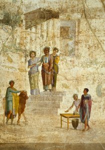 Fresk przedstawiający Jazona i Peliasa z Pompejów (Lista Światowego Dziedzictwa UNESCO). autorstwa Roman Roman