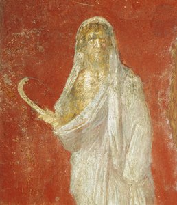 Fresk przedstawiający Saturna z Pompejów autorstwa Roman Roman