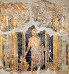 Malarstwo czwartego stylu pompejańskiego przedstawiające Jowisza autorstwa Roman Roman