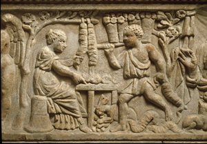 Reprezentacja producenta koron (relief) autorstwa Roman Roman