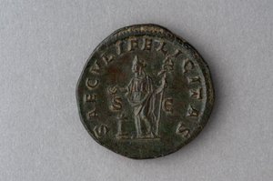 Moneta Julii Domna (brąz) autorstwa Roman Roman