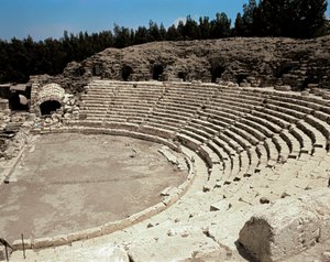 Widok rzymskiego teatru w Scytopolis, II wpne-IV wne autorstwa Roman Roman