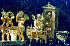 Malowidło ścienne z Domu Wettiów autorstwa Roman Roman