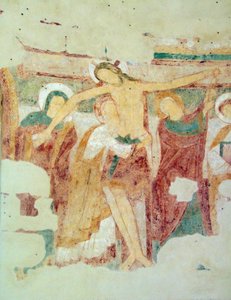 Fresk, kaplica Saint-Jean du Liget, Touraine autorstwa Romanesque