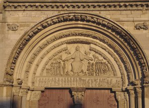 Tympanon katedralny Vezelay (Yonne 89)